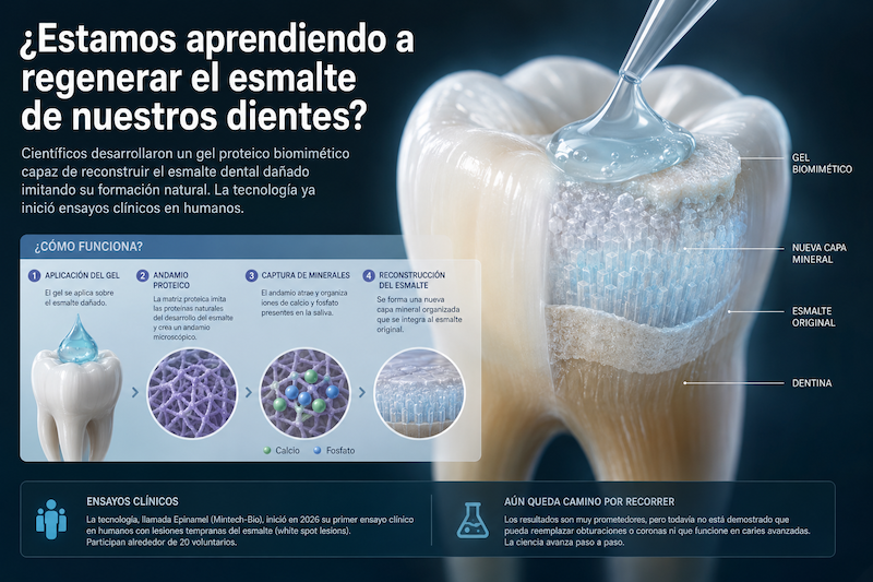 ¿Estamos aprendiendo a regenerar el esmalte de nuestros dientes?